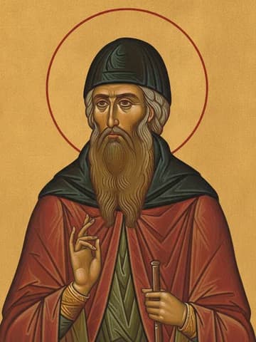 Illustration of Venerable Demetrius of Priluki (1392)