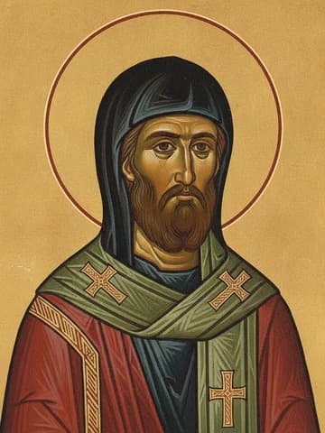 Illustration of Ven. Euthymius the New of Thessalonica