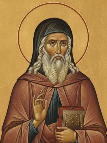 Illustration of St Hilarion the Great of Palestine (371)