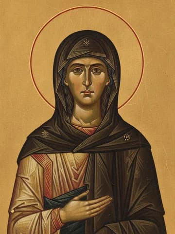 Illustration of Our Holy Mother Mary of Egypt (4th-6th c.)