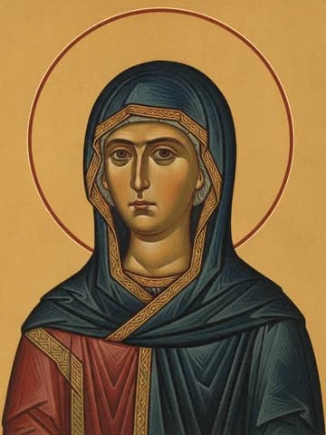 Illustration of Our Holy Mother Melania the Younger of Rome (439)