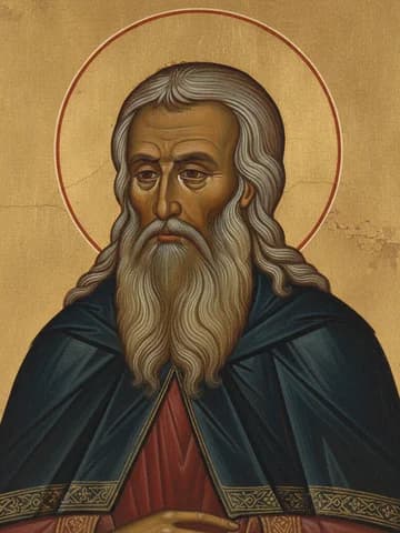 Illustration of Ven. Paphnutius of Borovsk