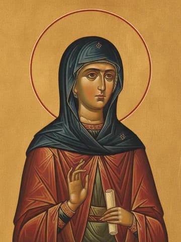 Illustration of Ven. Parasceva of Serbia