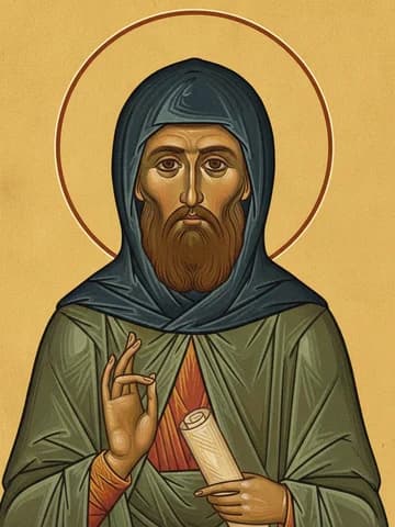 Illustration of Our Venerable Father Sabbatius, Founder of the Monastery of Solovki (1435)