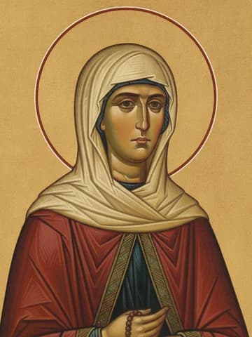 Illustration of Our Holy Mother Theodora of Alexandria (490)