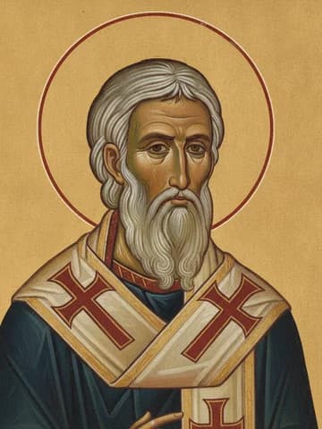Illustration of Our Holy Father Theophanes the Confessor (818)
