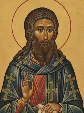 Illustration of Our Holy Father Titus the Wonderworker (9th c.)