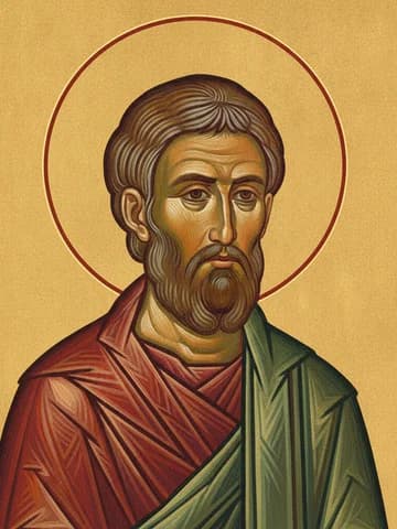 Illustration of Venerable Cosmas, desert-dweller of Zographou, Mt Athos (1323)