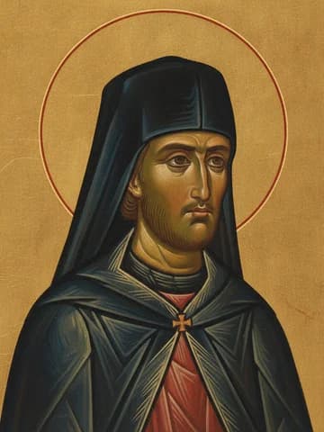 Illustration of Venerable Cyril of New Lake (Novoezezrsk) (1532)