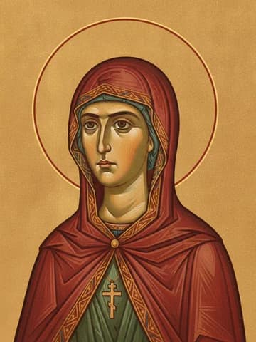 Illustration of Holy Virgin and Martyr Anysia (298)