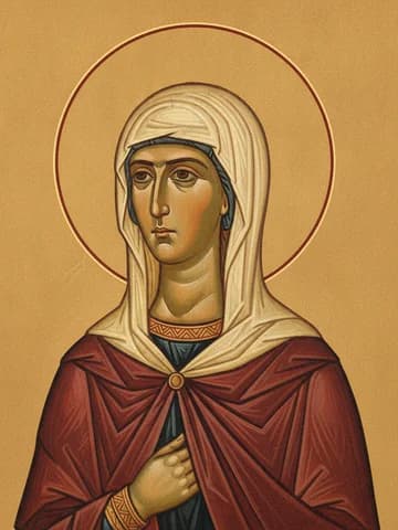 Illustration of Virgin-Martyr Febronia of Nisibis (310)