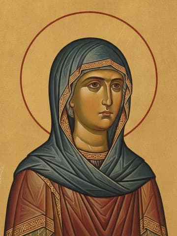 Illustration of Virgin-martyr Pelagia of Tarsus in Asia Minor (287)