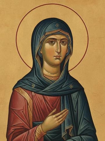 Illustration of Virgin-martyr Theodosia of Tyre (308)
