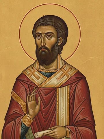 Illustration of Zacharias the New Martyr of Patra